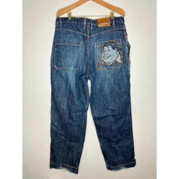 FUBU | Jeans | Vintage 9s Y2k Fubu Platinum Fat Albert